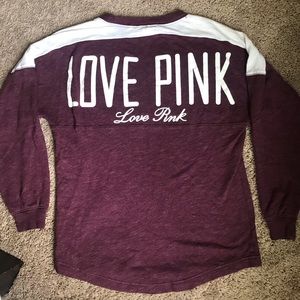 VS pink crew neck sweater